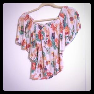 American rag floral crop top